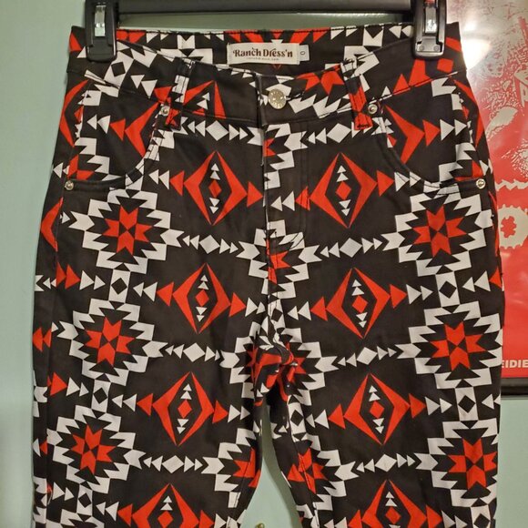 Ranch Dressin SARITA SUPER FLARES Rodeo Princess Cowgirl Jeans Size 0 - Picture 12 of 13